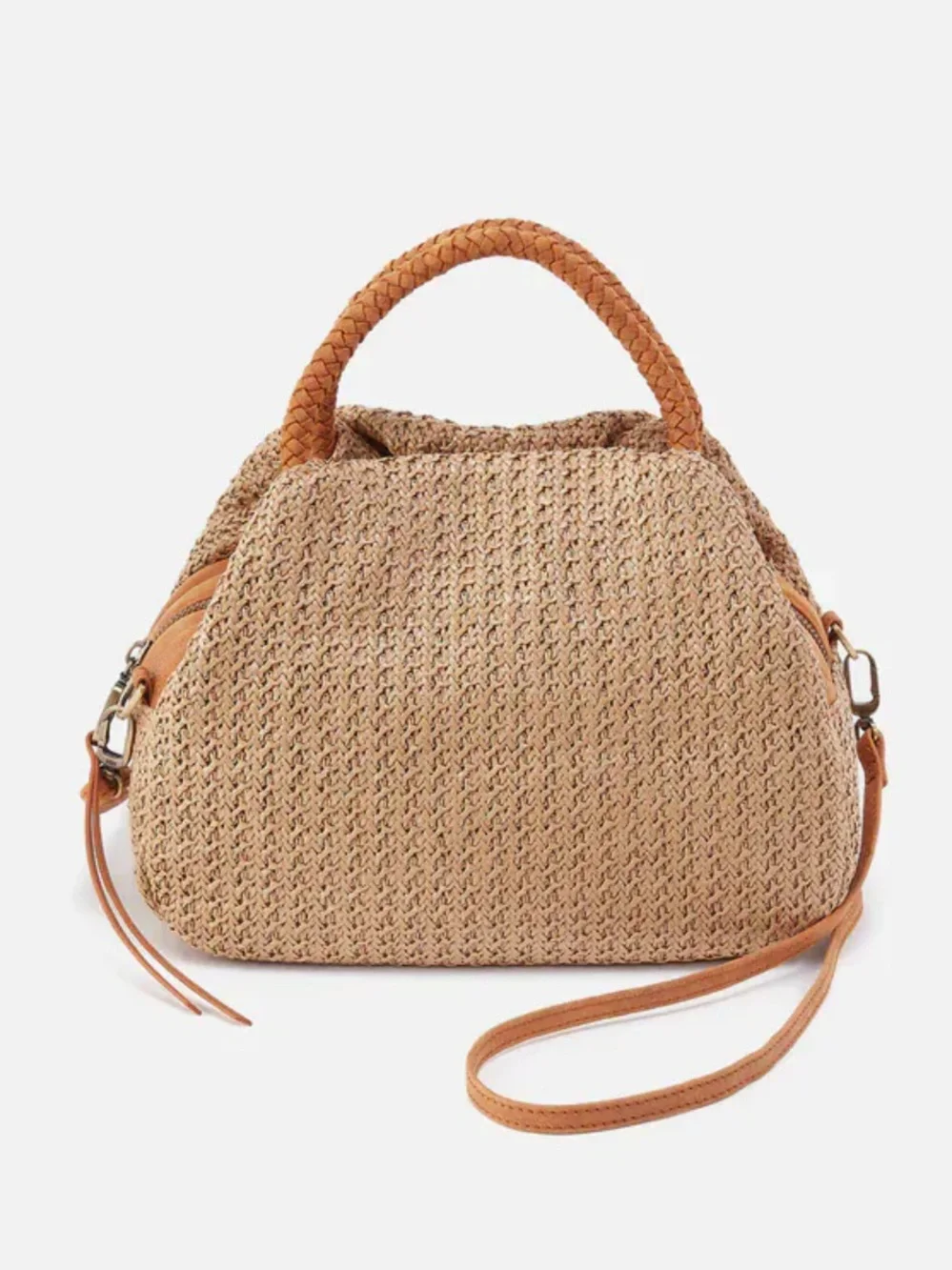 NWT HOBO Darling Small Satchel Crossbody Bag Purse - Meadow Woven Straw - Picture 2 of 14